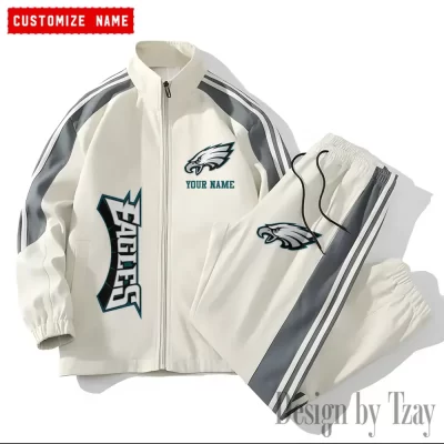 Philadelphia Eagles NFL Versatile Trending Sports Set Jacket And Pants