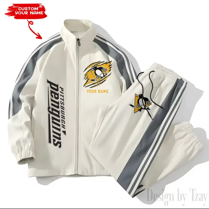 Pittsburgh Penguins NHL Versatile Trending Sports Set Jacket And Pants
