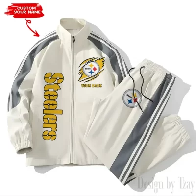 Pittsburgh Steelers NFL Versatile Trending Sports Set Jacket And Pants