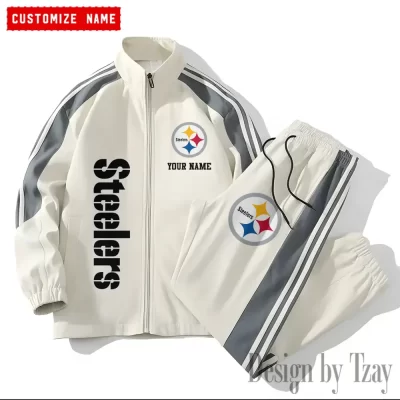 Pittsburgh Steelers NFL Versatile Trending Sports Set Jacket And Pants