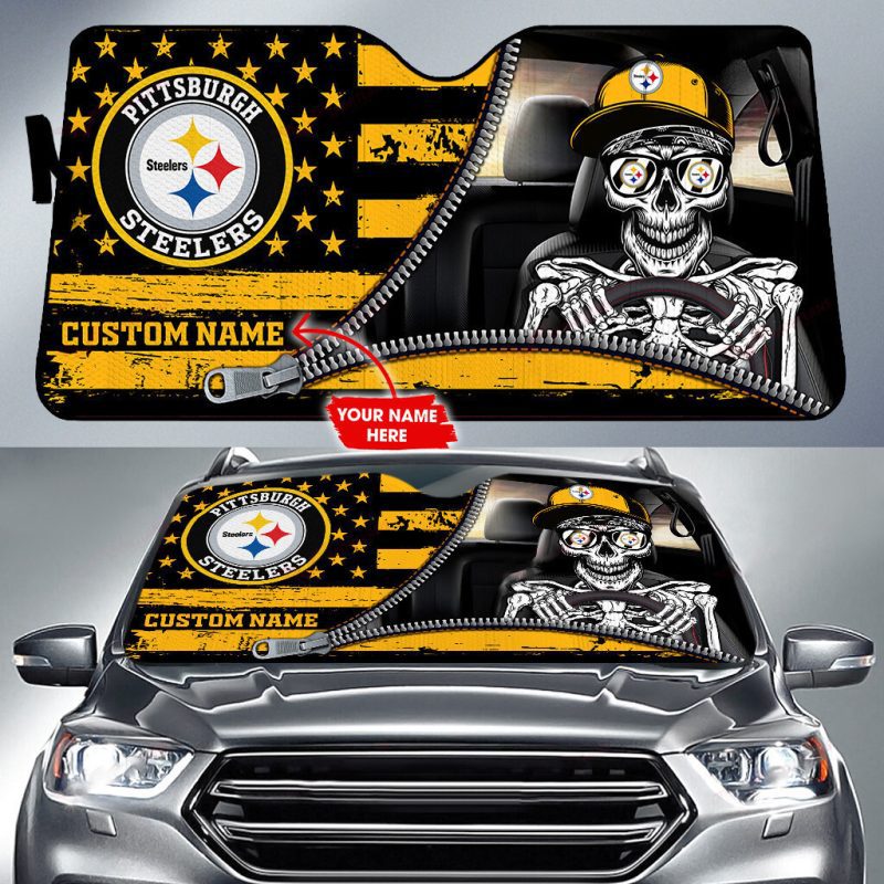 Pittsburgh Steelers Personalized Car Auto Windshield Sun Shade WSS1257