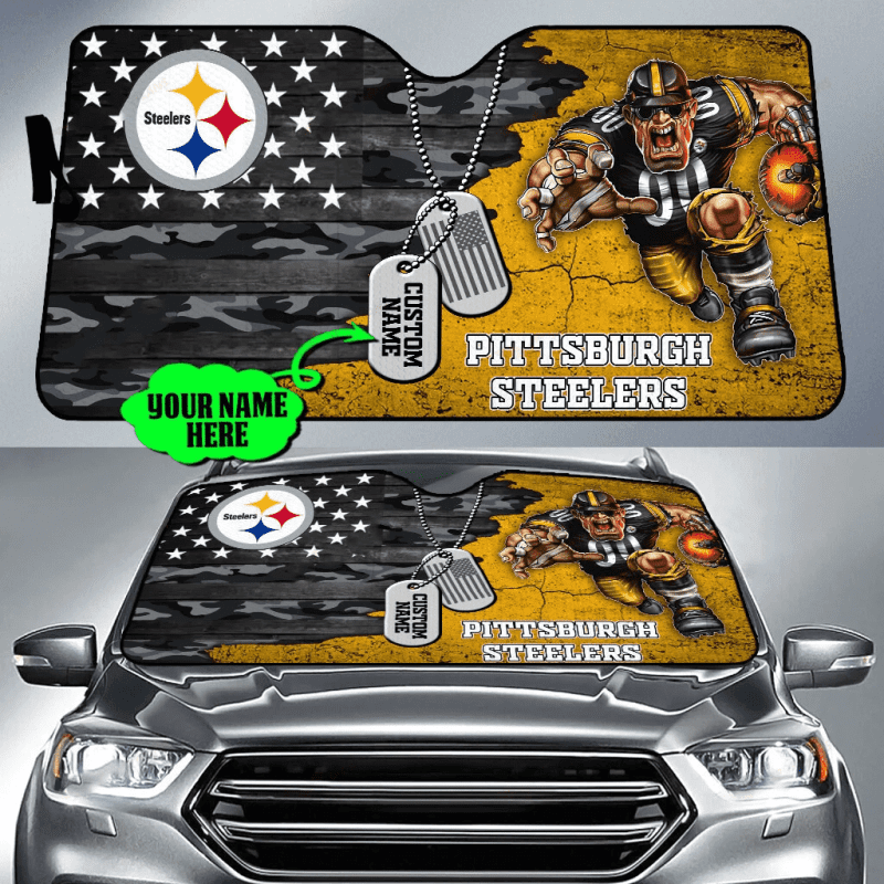 Pittsburgh Steelers Personalized Car Auto Windshield Sun Shade WSS1261