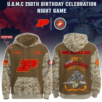 Purdue Boilermakers USMC 250th Birthday "Semper Fidelis" Combo Hoodie & Pants Limited Edions USMC2774
