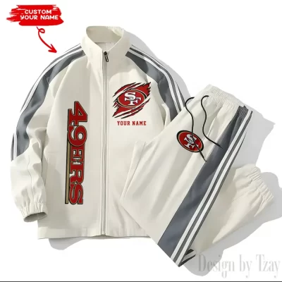 San Francisco 49ers NFL Versatile Trending Sports Set Jacket And Pants