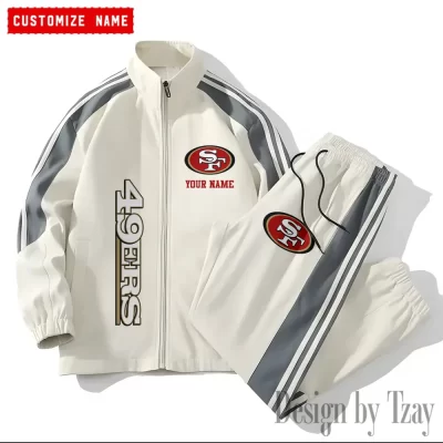 San Francisco 49ers NFL Versatile Trending Sports Set Jacket And Pants