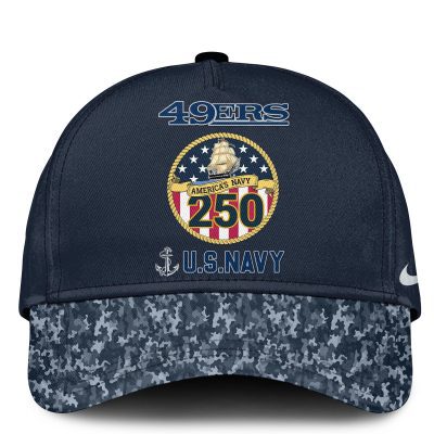San Francisco 49ers Navy 250th Birthday Classic Cap