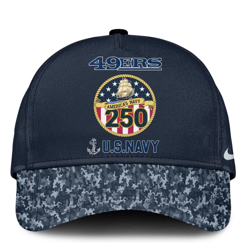 San Francisco 49ers Navy 250th Birthday Classic Cap