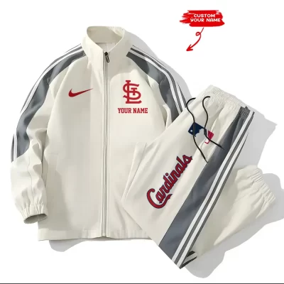St. Louis Cardinals MLB Versatile Trending Sports Set Jacket And Pants