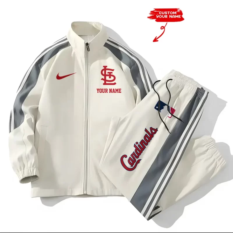 St. Louis Cardinals MLB Versatile Trending Sports Set Jacket And Pants