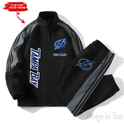 Tampa Bay Lightning NHL Versatile Trending Sports Set Jacket And Pants
