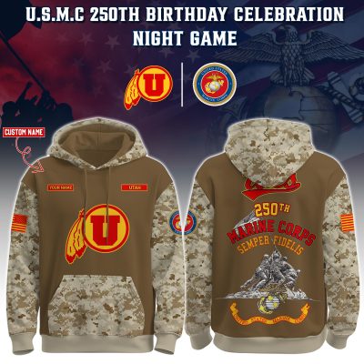 Utah Utes USMC 250th Birthday "Semper Fidelis" Combo Hoodie & Pants Limited Edions USMC2790