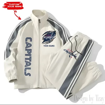 Washington Capitals NHL Versatile Trending Sports Set Jacket And Pants
