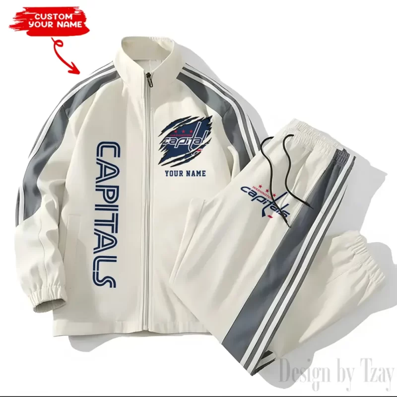 Washington Capitals NHL Versatile Trending Sports Set Jacket And Pants