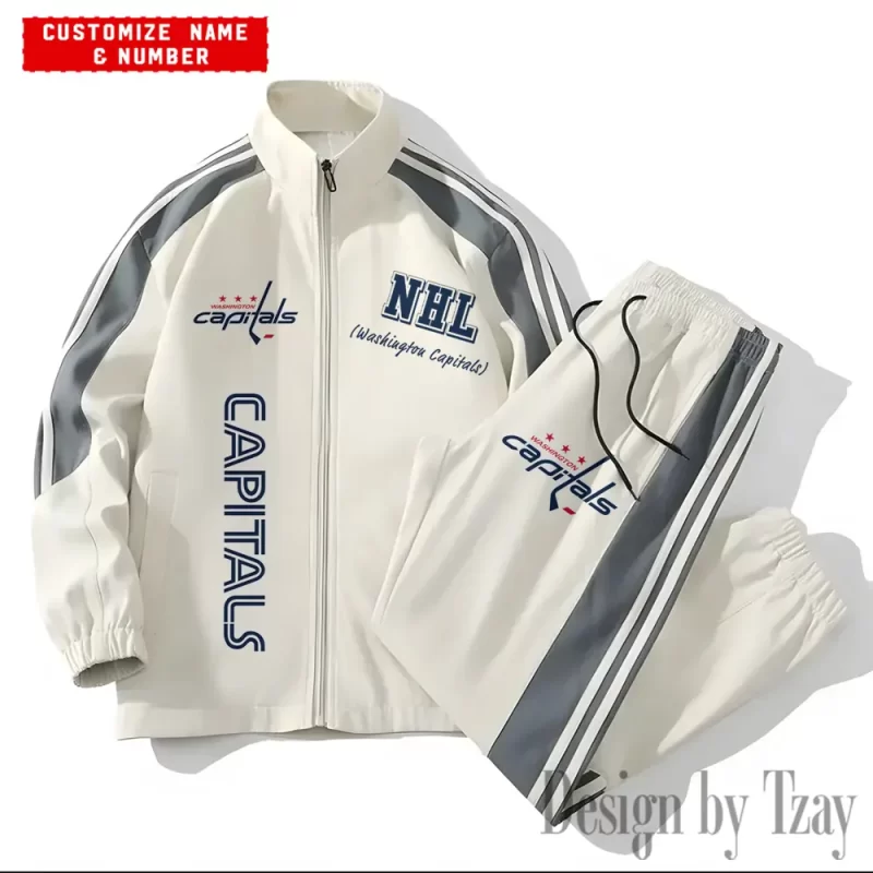 Washington Capitals NHL Versatile Trending Sports Set Jacket And Pants