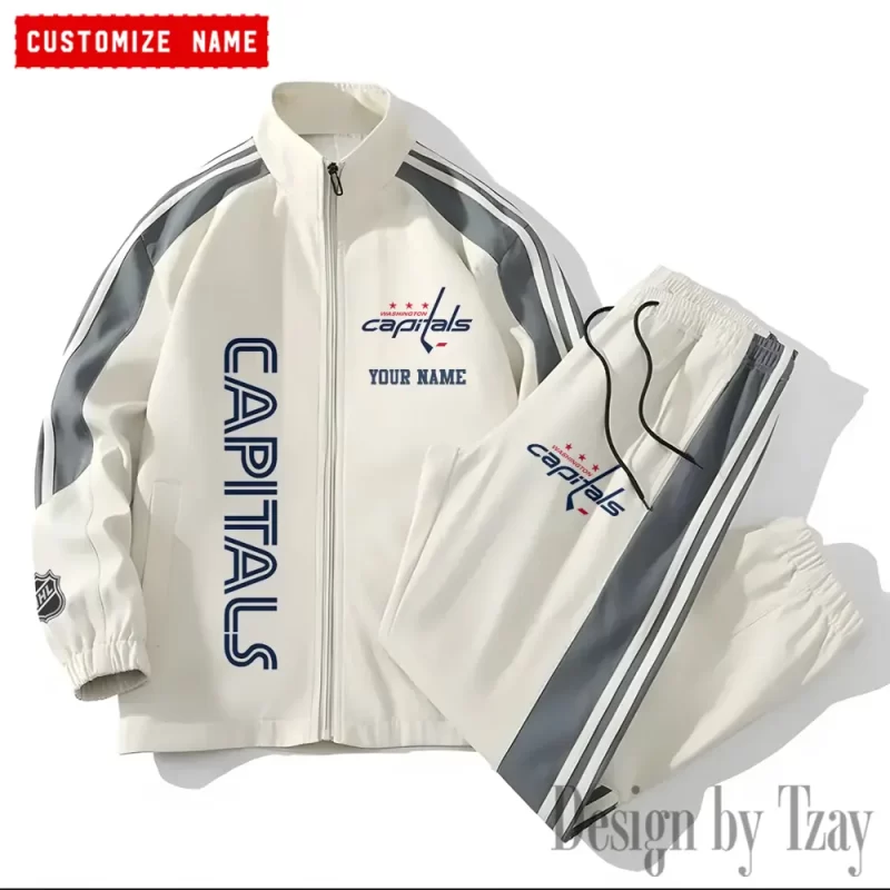 Washington Capitals NHL Versatile Trending Sports Set Jacket And Pants